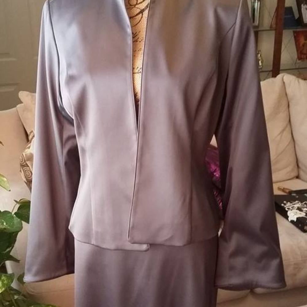 Js Collection. 2 Piece Pewter Suit - image 1